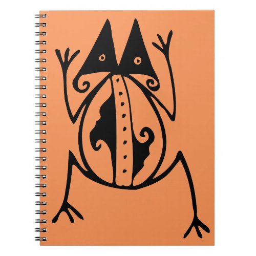 Tribal frog ancient animal tribal art notebook