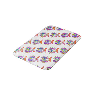 TRIBAL FROWNIE EMOJI MEEMOGIE BATH MAT