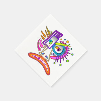 TRIBAL FROWNIE EMOJI MEEMOGIE NAPKINS