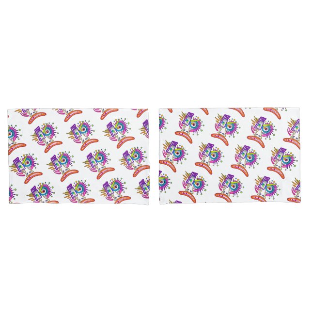 TRIBAL FROWNIE EMOJI MEEMOGIE PILLOW CASE (Front-Set)