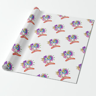 TRIBAL FROWNIE EMOJI MEEMOGIE WRAPPING PAPER