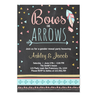 Tribal Gender reveal invitation Boy or Girl
