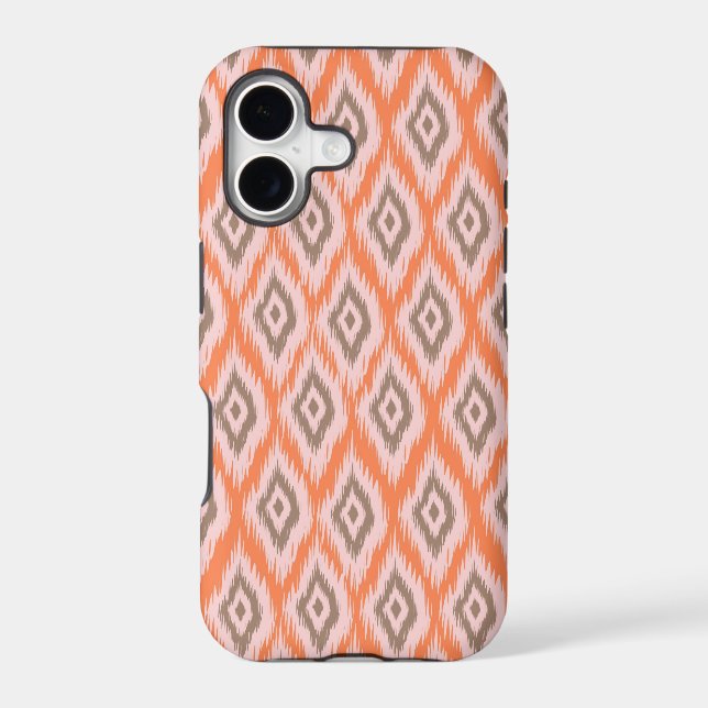 Tribal geometric Aztec chevron pattern ikat tri Case-Mate iPhone Case (Back)
