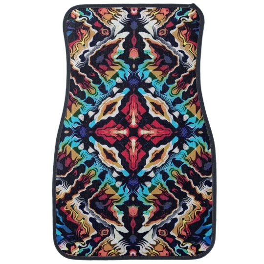 colorful car floor mats