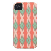 Tribal geometric diamond stripe ikat Aztec pattern Case-Mate iPhone Case (Back)