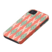 Tribal geometric diamond stripe ikat Aztec pattern Case-Mate iPhone Case (Bottom)