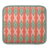 Tribal geometric ikat girly abstract Aztec pattern Sleeve For iPads (Back)