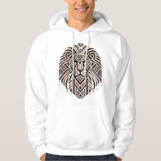 "Tribal Geometric Lion Art T-Shirt" Hoodie