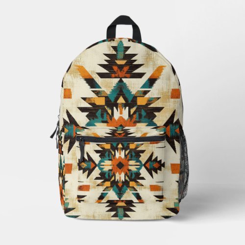 Tribal Geometric Pattern Backpack