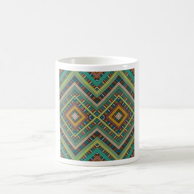 Tribal Geometric Pattern Boho Ethnic Aztec  Coffee Mug (Creator Uploaded)