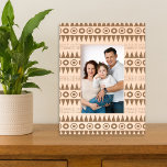 Tribal Geometric Pattern Etched Picture Frame Engraved Frames<br><div class="desc">A rustic picture frame with a tribal geometric pattern etched on it. Makes a unique wooden photo frame gift for housewarming, weddings, anniversary and holidays.</div>