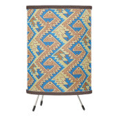 Tribal Geometric Peruvian Pretty Southwest Pattern Tripod Lamp (Left)