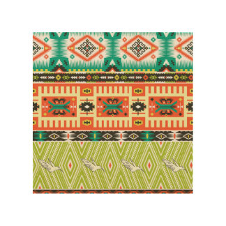 Tribal Geometric: Quotes Text Pattern. Wood Wall Art