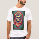 Tribal Geometric Snack Dreaded Emblem T-Shirt Desi