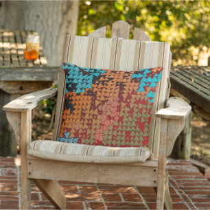 Tribal Geometrics Outdoor Pillow