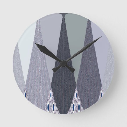 Tribal Geometry pattern Round Clock