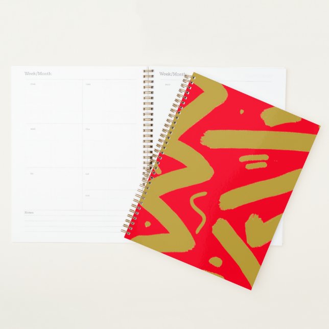 Tribal Gold and Red Planner (Display)