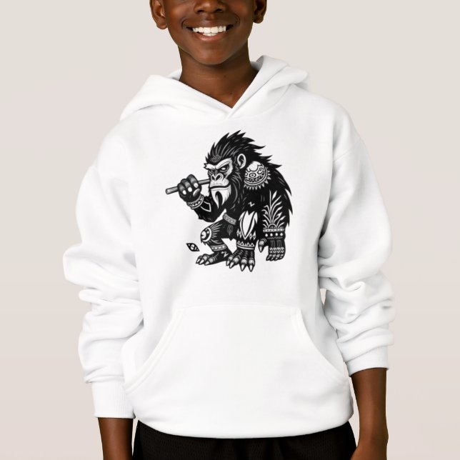 Tribal Gorillas Hoodie (Front)