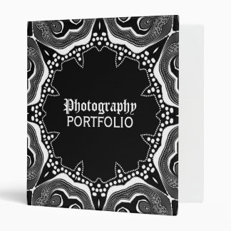Tribal Goth Black+White Portfolio Album Binder
