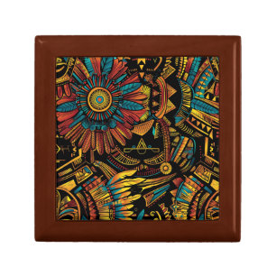 Tribal Green "Aztec Dream" Comfy Pet Bowl Gift Box