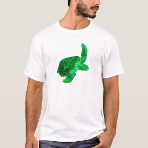 Tribal Green Sea Turtle T-Shirt