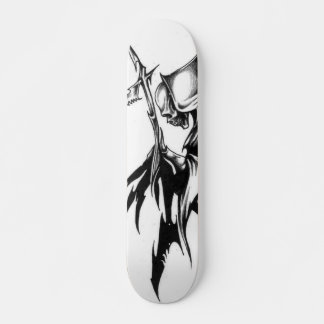 tribal-grim-reaper skateboard deck