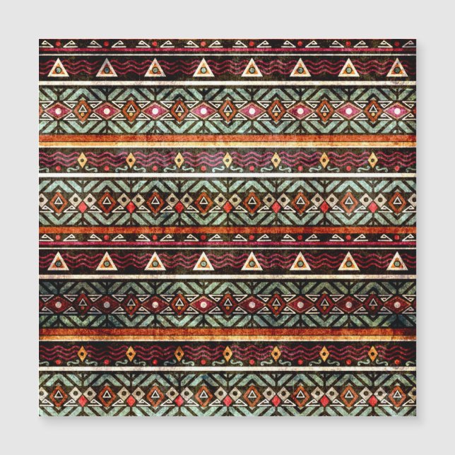 Tribal Grunge: Ethno Retro Pattern (Front)