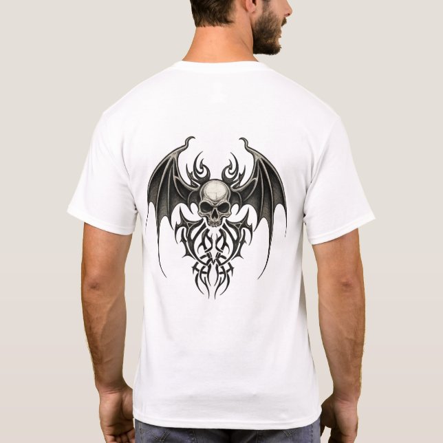 Tribal Guardian Skull T-Shirt (Back)