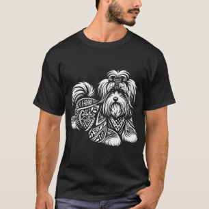 Tribal Havanese dog Breed T-Shirt