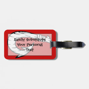 Tribal Hawaiian Fish Hook Luggage Tag
