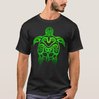 Tribal Hawaiian Hawaii Green Sea Turtle Honu T-Shirt