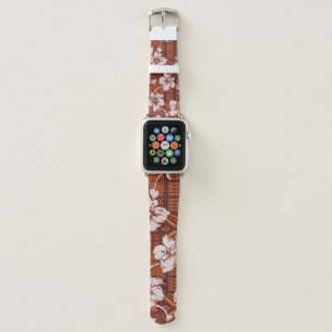 Tribal Hawaiian: Hibiscus Flower Wallpaper Apple Watch Band