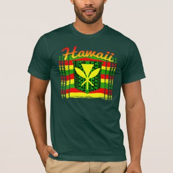 Tribal Hawaiian Kanaka Maoli T-shirt by BailOutIsland at Zazzle