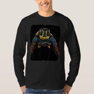 Tribal Hawaiian Maori Sun Sea Turtle Throwback Vac T-Shirt