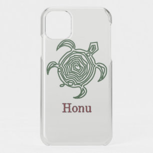 Tribal Hawaiian Sea Turtle in Green Uncommon iPhon iPhone 11 Case