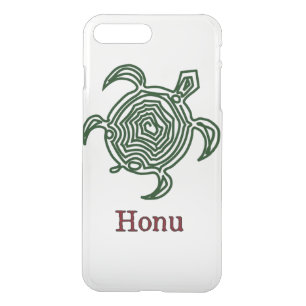 Tribal Hawaiian Sea Turtle in Green iPhone 8 Plus/7 Plus Case
