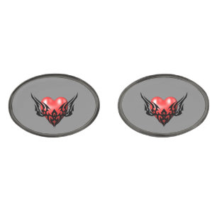 Tribal Heart Cufflinks