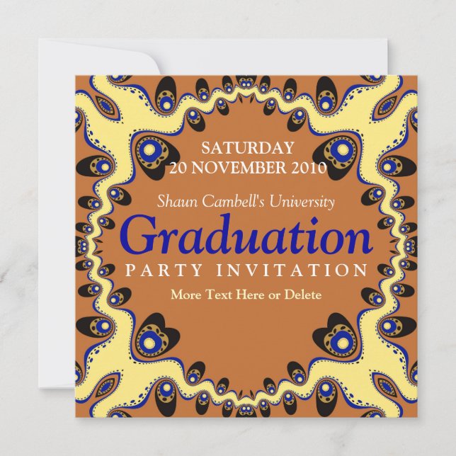 Tribal Heart Gathering Graduation Invitation (Front)