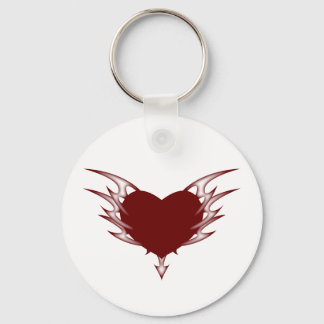 tribal heart keychain