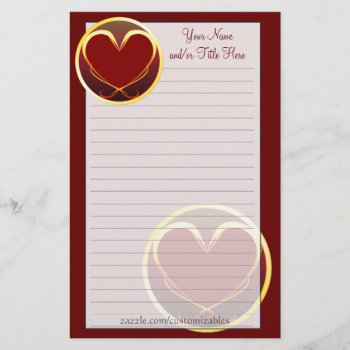 Tribal Heart Stationery by Customizables at Zazzle
