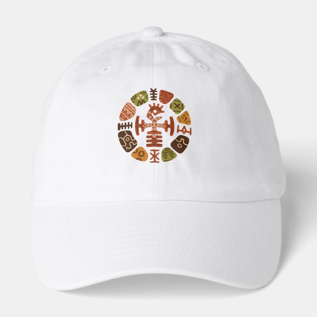 Tribal Heritage Graphic Tee Hat (Front)