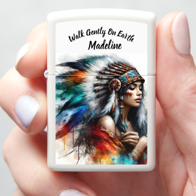 Tribal Heritage Traditional  Zippo Lighter (In Hand)