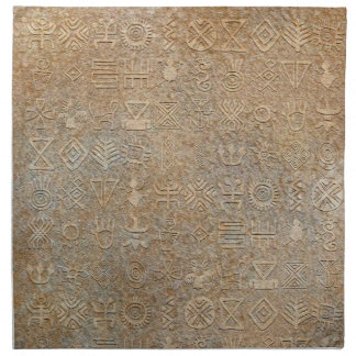 Tribal Hieroglyphics Napkin Set