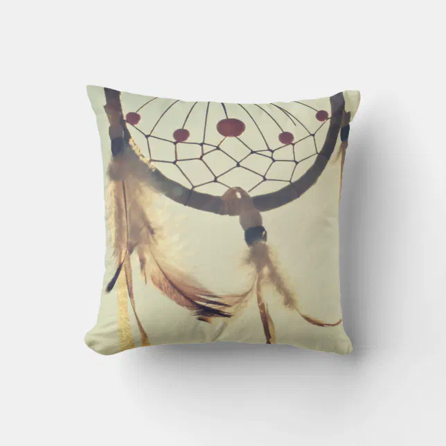 Tribal Hipster Dream Catcher Throw Pillow Zazzle