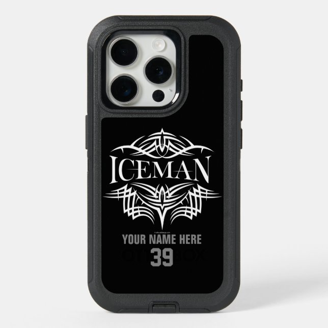 Tribal Hockey (Iceman) iPhone 15 Pro Case (Back)