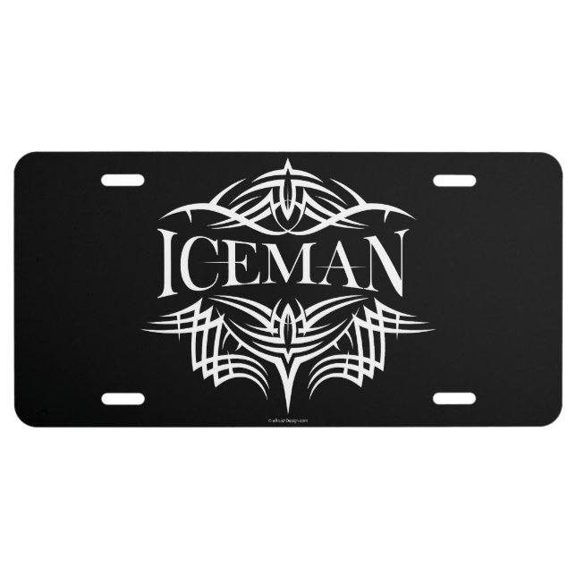 Tribal Hockey (Iceman) License Plate (Front)