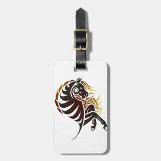 Tribal Horse Luggage Tag