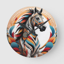 Tribal horse spirit logo