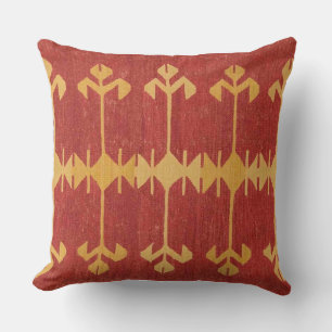 Tribal Ikat Accent Throw Pillow