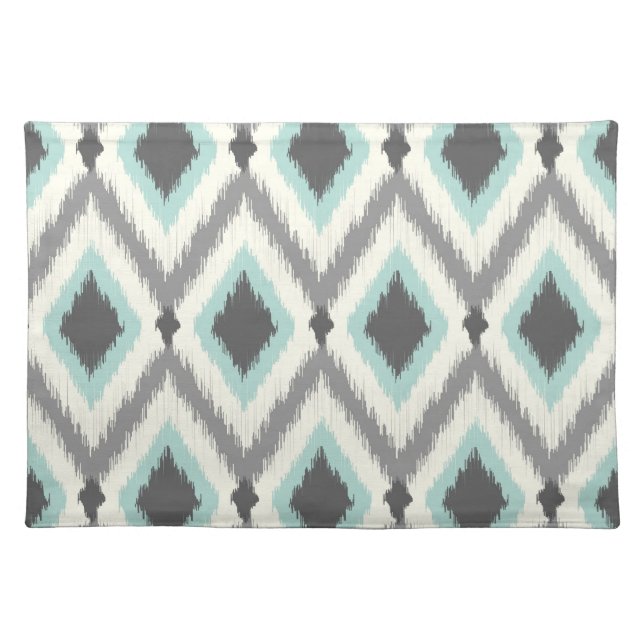 Tribal Ikat Chevron Cloth Placemat (Front)